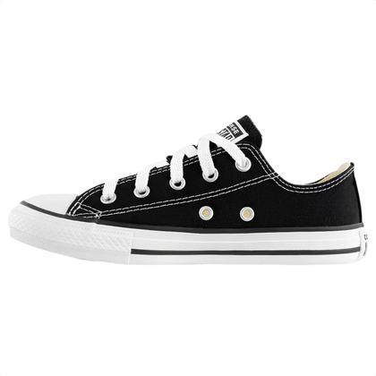 Imagem de Tênis Infantil Converse Original Chuck Taylor Canvas Cano Baixo Lona Ox Preto