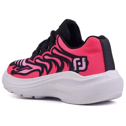 Imagem de Tenis Infantil De Amarrar Meninas Leve Desenhos LIGHT + Relogio