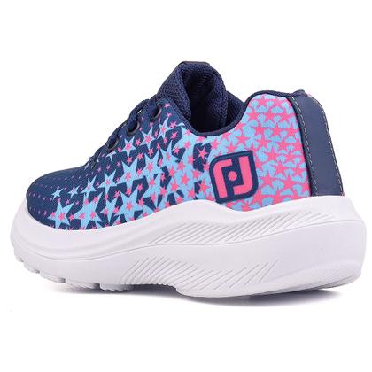 Imagem de Tenis Infantil De Amarrar Meninas Leve Desenhos LIGHT + Relogio