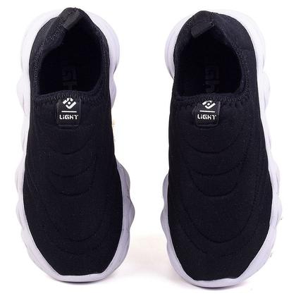 Imagem de Tenis Infantil De Led Calce Facil Elastico Meninos Masculino + Oculos Relogio