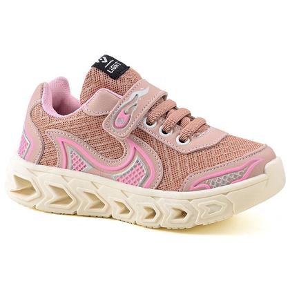 Imagem de Tenis Infantil De Led Casual Jogger Meninas Escolar Basico+ Oculos + Relogio