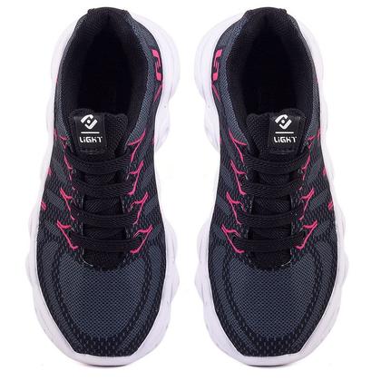 Imagem de Tenis Infantil De Led Meninas Calce Facil Desenhos Luzinha LIGHT + Relogio