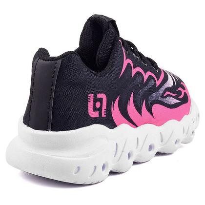 Imagem de Tenis Infantil De Led Meninas Calce Facil Desenhos Luzinha LIGHT + Relogio