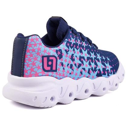 Imagem de Tenis Infantil De Led Meninas Calce Facil Desenhos Luzinha LIGHT + Relogio