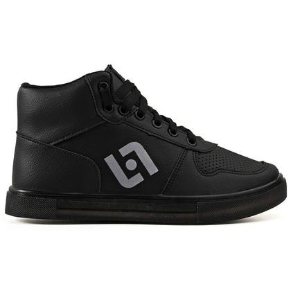 Imagem de Tenis Infantil De Led Meninos Botinha Cano Alto Escolar Casual Basico + Chinelo Oculos Relogio