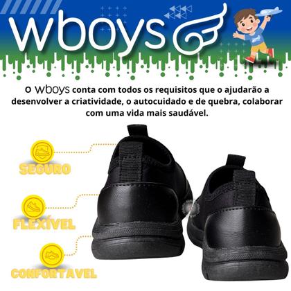 Imagem de Tênis Infantil de Menino Sem Cadarço Confortável Resistente Wboys 360001