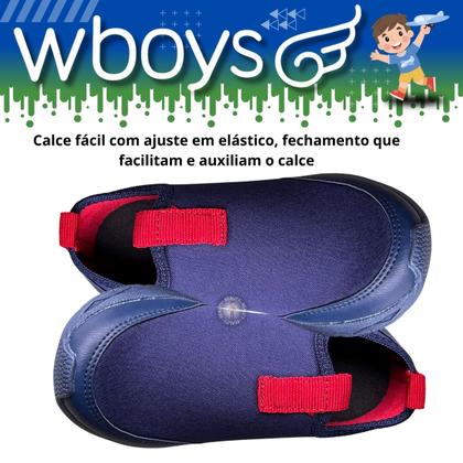 Imagem de Tênis Infantil de Menino Sem Cadarço Confortável Resistente Wboys 360001