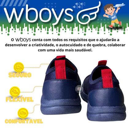 Imagem de Tênis Infantil de Menino Sem Cadarço Confortável Resistente Wboys 360001