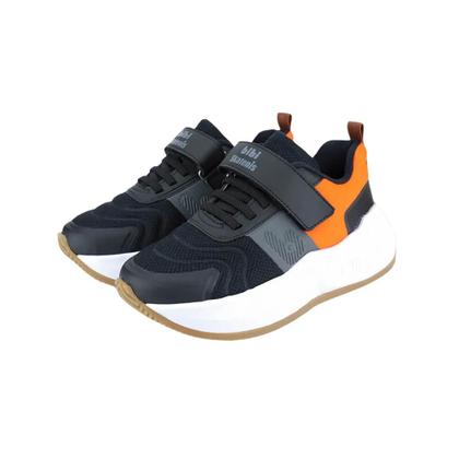 Imagem de Tênis Infantil de Rodinhas Bibi Skatenis Preto com Laranja