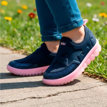 Imagem de Tênis Infantil Feminino Bibi Roller 2.0 Naval Candy Prático -