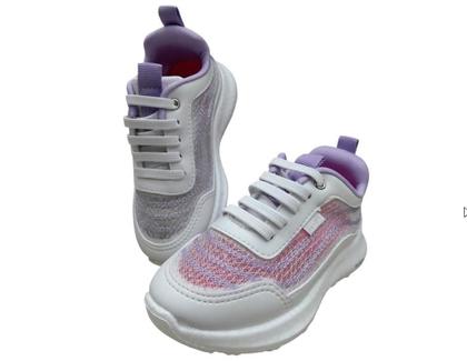 Imagem de Tênis Infantil Feminino Bubble Malha Respirável Pampili - Conforto e Estilo para Meninas