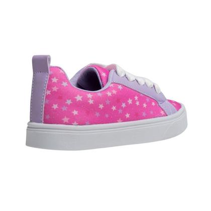 Imagem de Tênis Infantil Feminino Casual Colegial CM Estrela Sereia Meninas Leve Confortável