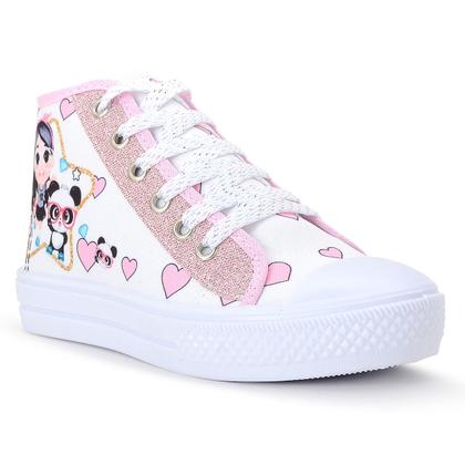Imagem de Tênis Infantil Feminino Casual Lulu Menina Botinha