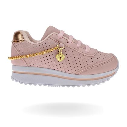 Imagem de Tênis Infantil Feminino Com 2 Cores Tam 24 ao 34 Com Estojo