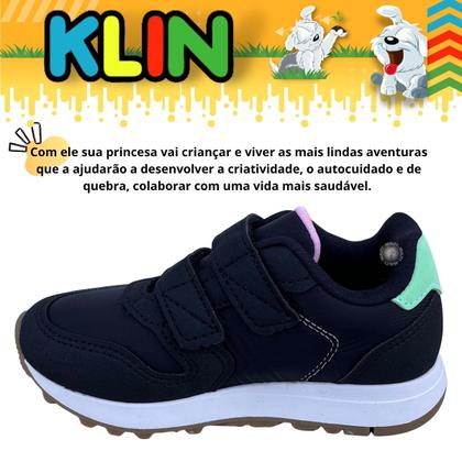 Imagem de Tênis Infantil Feminino Klin Walk Calçado sem Cadarço para menina 216123