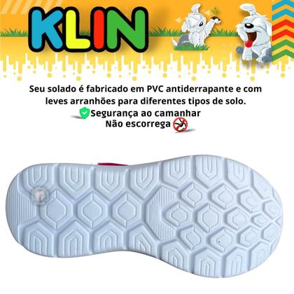 Imagem de Tênis Infantil Feminino Klin Way Calçado sem Cadarço para menina 354004