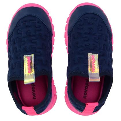 Imagem de Tênis Infantil Feminino Novopé Azul e Rosa - 1377
