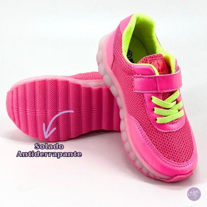 Imagem de Tênis Infantil Feminino Rosa Fluor by Nina Albina 139.002.528 - Xuá Xuá