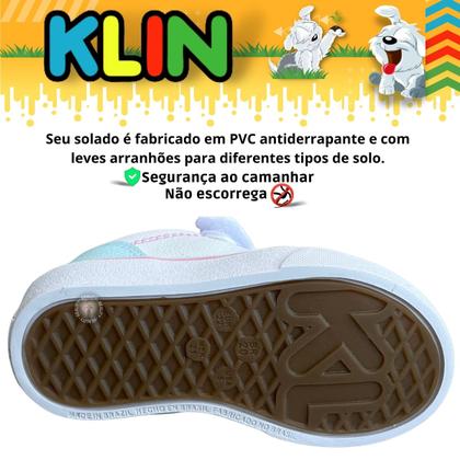Imagem de Tênis Infantil Feminino Sem Cadarço Klin Menina Anatômico Freestyle 259044