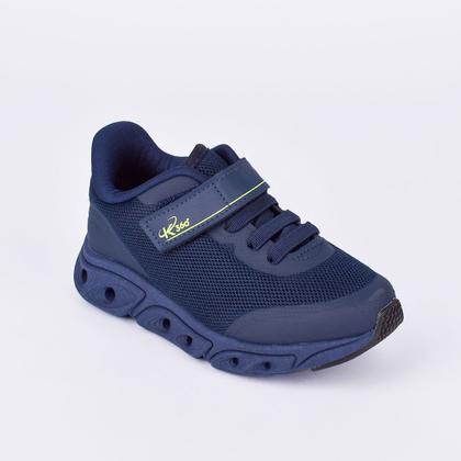 Imagem de Tênis Infantil K360 Energy Impulso Marinho e Amarelo Neon - Estilo e Performance
