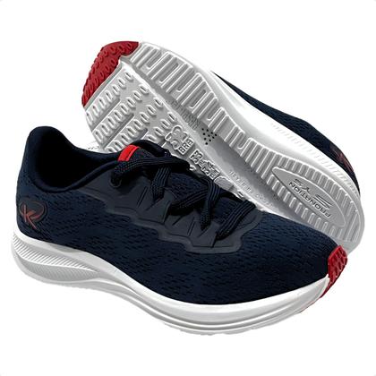 Imagem de Tênis Infantil Kidy Energy Esportivo Marinho E Vermelho Escolar Escola Colegial Colégio Original Menino Masculino Conforto Durabilidade AnatômicoVolt