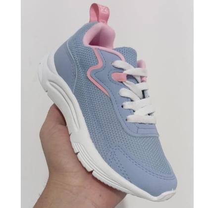 Imagem de tenis infantil klin new sport menina azul rosa