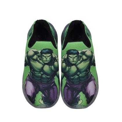 Imagem de Tênis Infantil Led Luzinha Slip On Personagem Super Heróis + Mochila + Boné