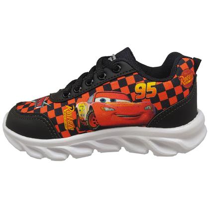 Imagem de Tênis Infantil Led Masculino Meninos Kid Star Carros Mcqueen