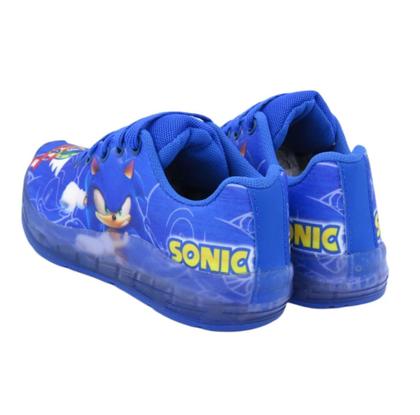 Imagem de tenis infantil led masculino sonic bicolor