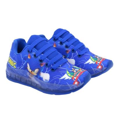 Imagem de tenis infantil led masculino sonic bicolor