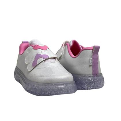 Imagem de Tênis Infantil Led Pampili Menina 483045000 Branco