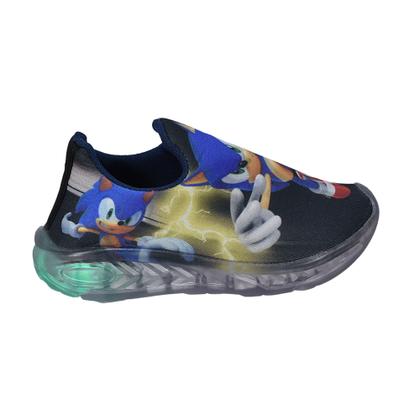 Imagem de Tênis Infantil Led Slip On Personagem/Super Heróis +Óculos+Relógio+Boné+Boneco+Caneca