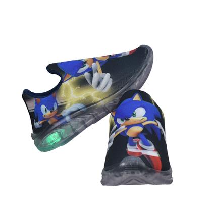 Imagem de Tênis Infantil Led Slip On Personagem/Super Heróis +Óculos+Relógio+Boné+Boneco+Caneca