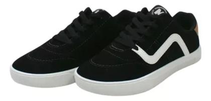Imagem de Tênis Infantil Masculino Juvenil Menino Preto Urban Escolar De Cadarço Marca Molekinho 2801