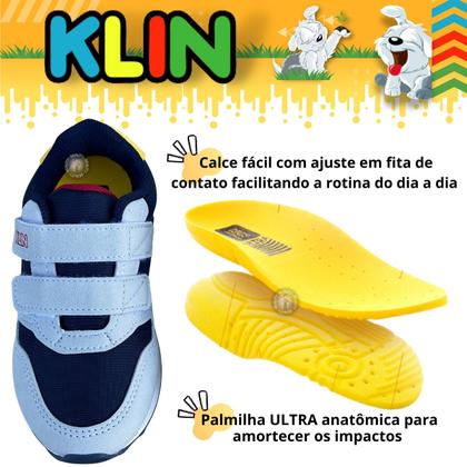 Imagem de Tênis Infantil Masculino Klin Walk 216133 Sem Cadarço Para Menino