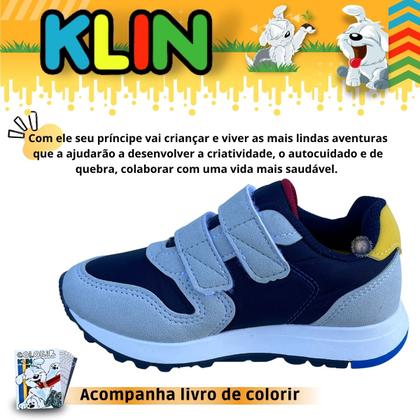 Imagem de Tênis Infantil Masculino Klin Walk 216133 Sem Cadarço Para Menino