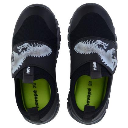 Imagem de Tênis Infantil Masculino Novopé Preto com LED - 1287