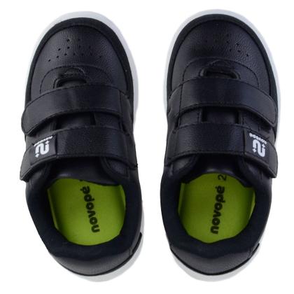 Imagem de Tênis Infantil Masculino Novopé Preto e Branco - 9800