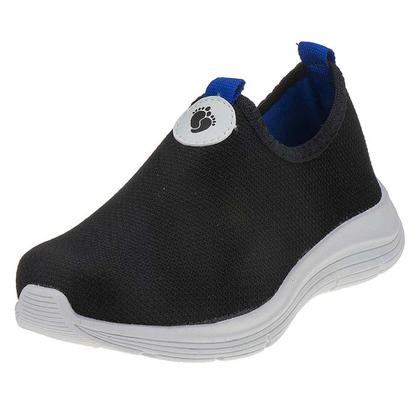 Imagem de Tênis Infantil Masculino Street Slip On Preto Azul Unipasso 113-01-398