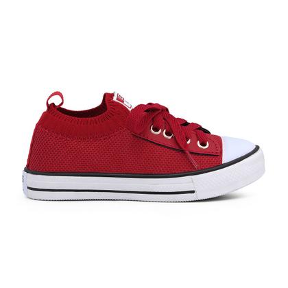 Imagem de Tenis Infantil Meia escolar Lets All Feminino Masculino Vermelho