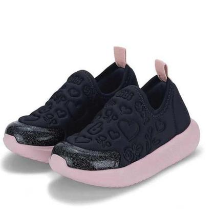 Imagem de Tênis Infantil Menina Bibi Flash Lycra - Azul/Rosa