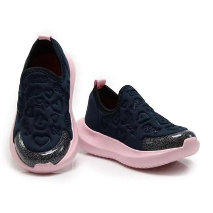 Imagem de Tênis Infantil Menina Bibi Flash Lycra - Azul/Rosa