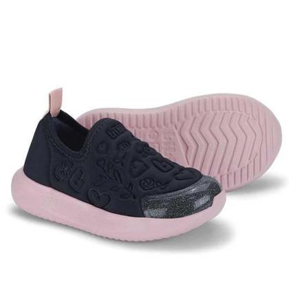 Imagem de Tênis Infantil Menina Bibi Flash Lycra - Azul/Rosa