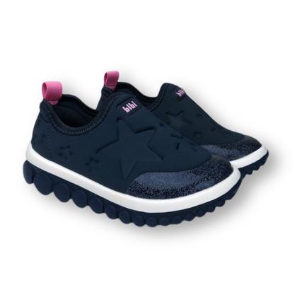 Imagem de Tênis Infantil Menina Bibi Roller 2.0 Naval Com Estrela
