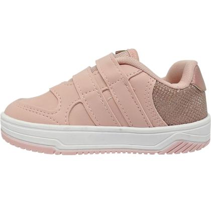 Imagem de Tênis Infantil Menina Casual Dia a Dia Passeio Escola Retro com Brilho Conforto Kidy 313-0041