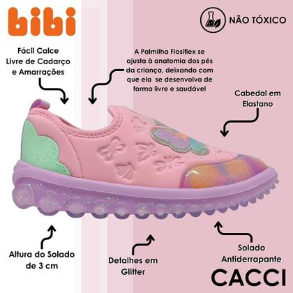 Imagem de Tênis Infantil Menina Conforto Fácil Calce Bibi Roller 2.0