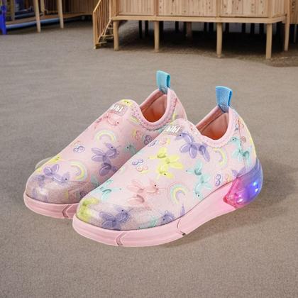 Imagem de Tenis Infantil Menina Conforto Luz Bibi Space