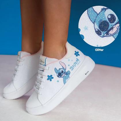 Imagem de Tênis Infantil Menina Glam com Brilhos Stitch Disney Bibi