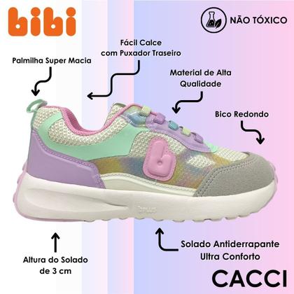 Imagem de Tênis Infantil Menina Passeio Conforto Cutie Bibi Jogging