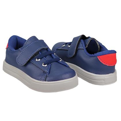 Imagem de Tênis Infantil Menino Casual Confortável Estiloso Azul Marinho